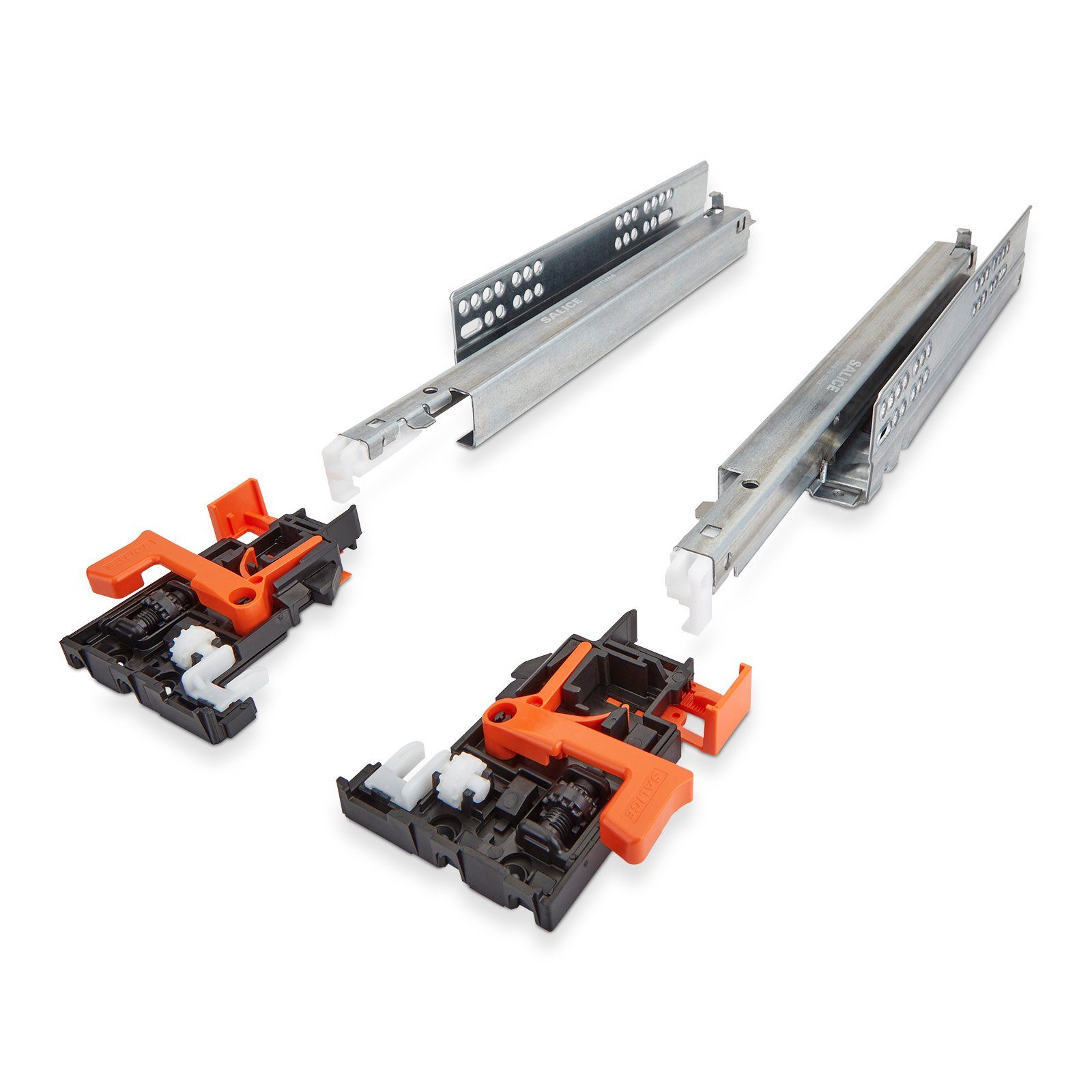 SO-TECH® Auszug Unterflurführung 30 kg 250 - 600 mm UV5-30-K3D-PP Futura Pus, UV5-30-K3D-PP Futura Push-Open für grifflose Fronten