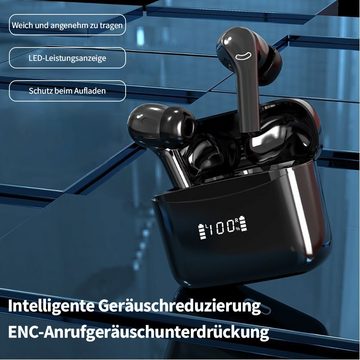 Bothergu In-Ear-Kopfhörer (IPX5 wasserdichte Ohrhörer, Echo Noise Cancellation (ENC)