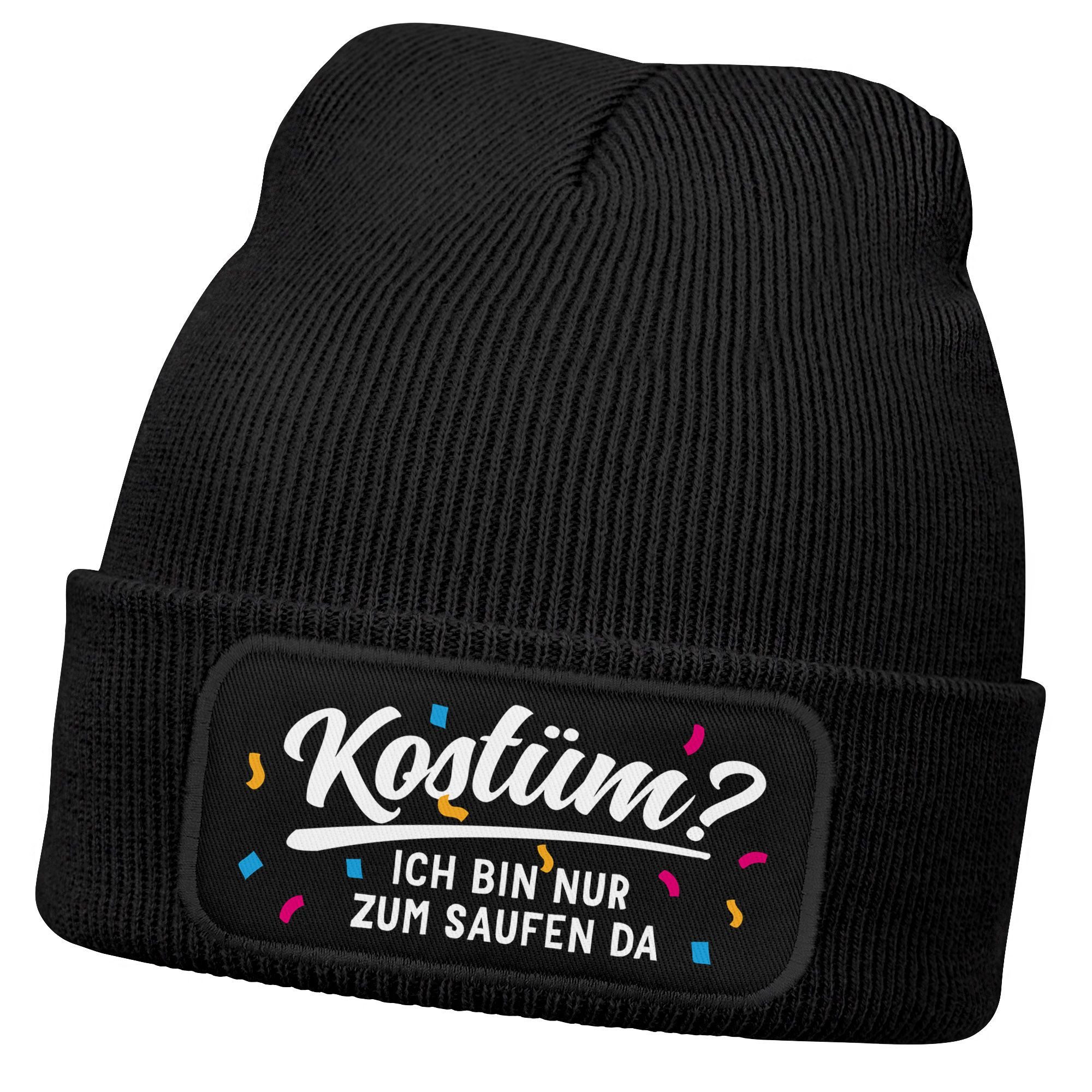 Kostüm - saufen schwarz