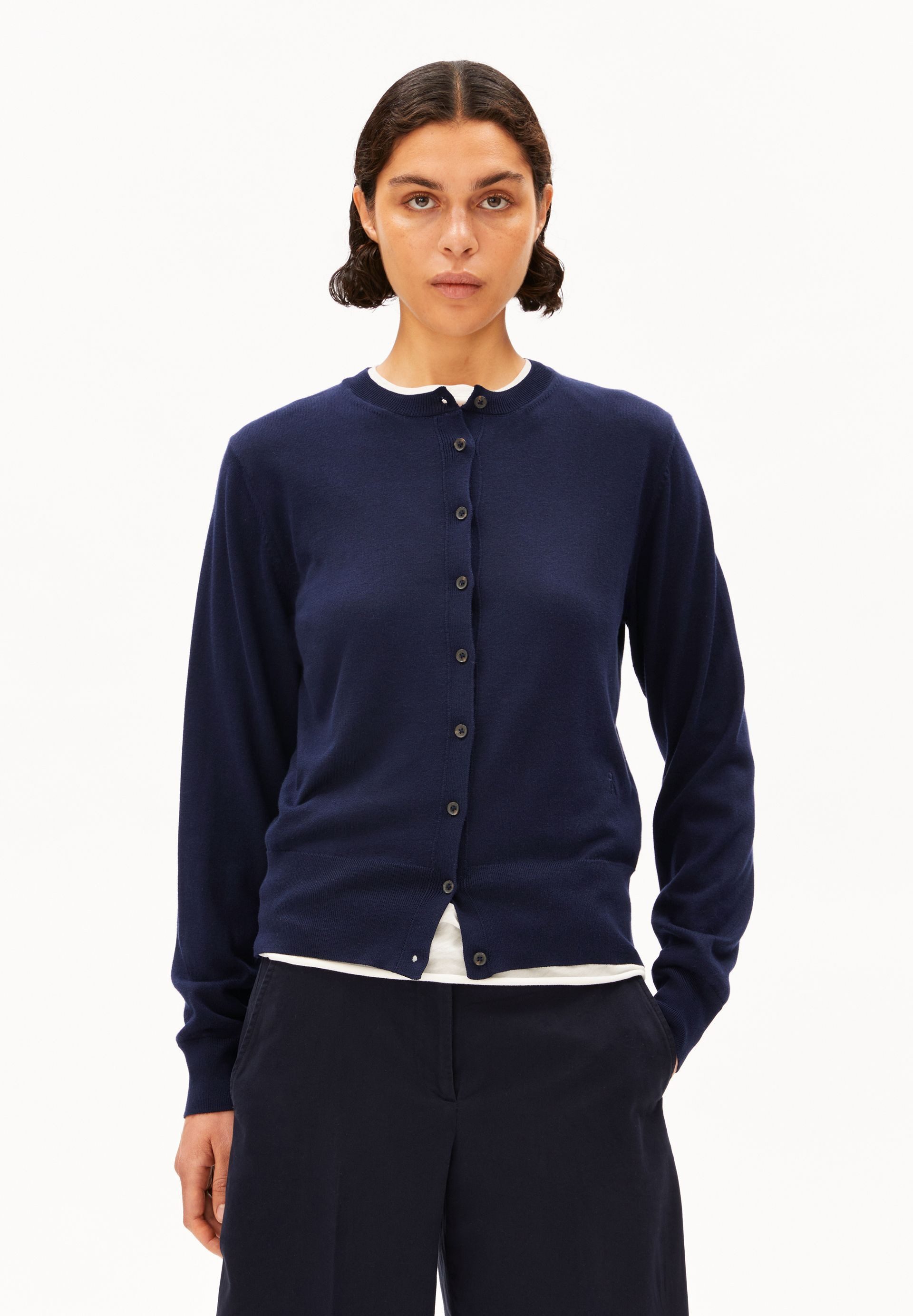 Armedangels Cardigan FINE KNIT Strickjacke aus Bio-Baumwoll Mix (Regular Fit)