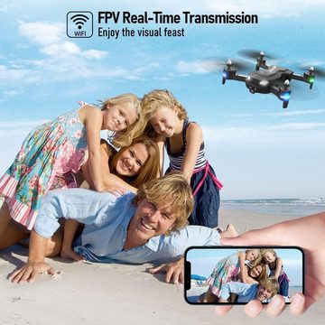 Wipkviey Drohne (1080p, Faltbare T26 Drohne mit 1080P Kamera und 2 Batterien)