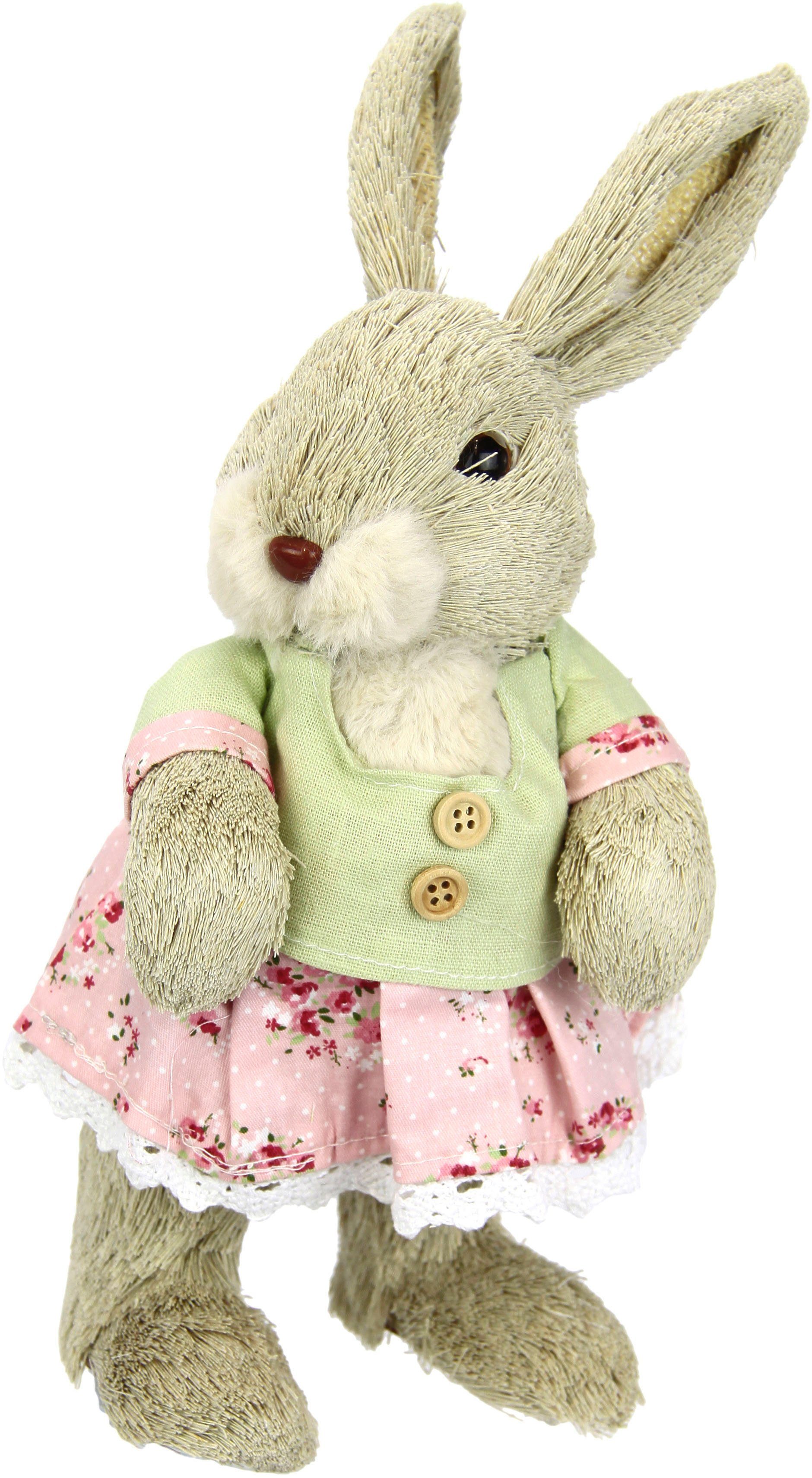 Osterhase Hasenmädchen mit Rock, Frühjahrsdeko