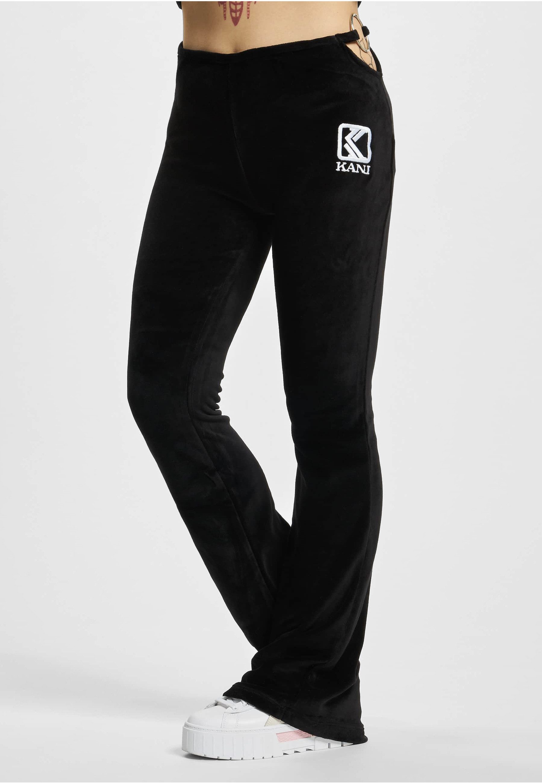 Karl Kani Leggings Karl Kani Damen KW223-016-1 KK OG Velvet Flared Leggings (1-tlg)