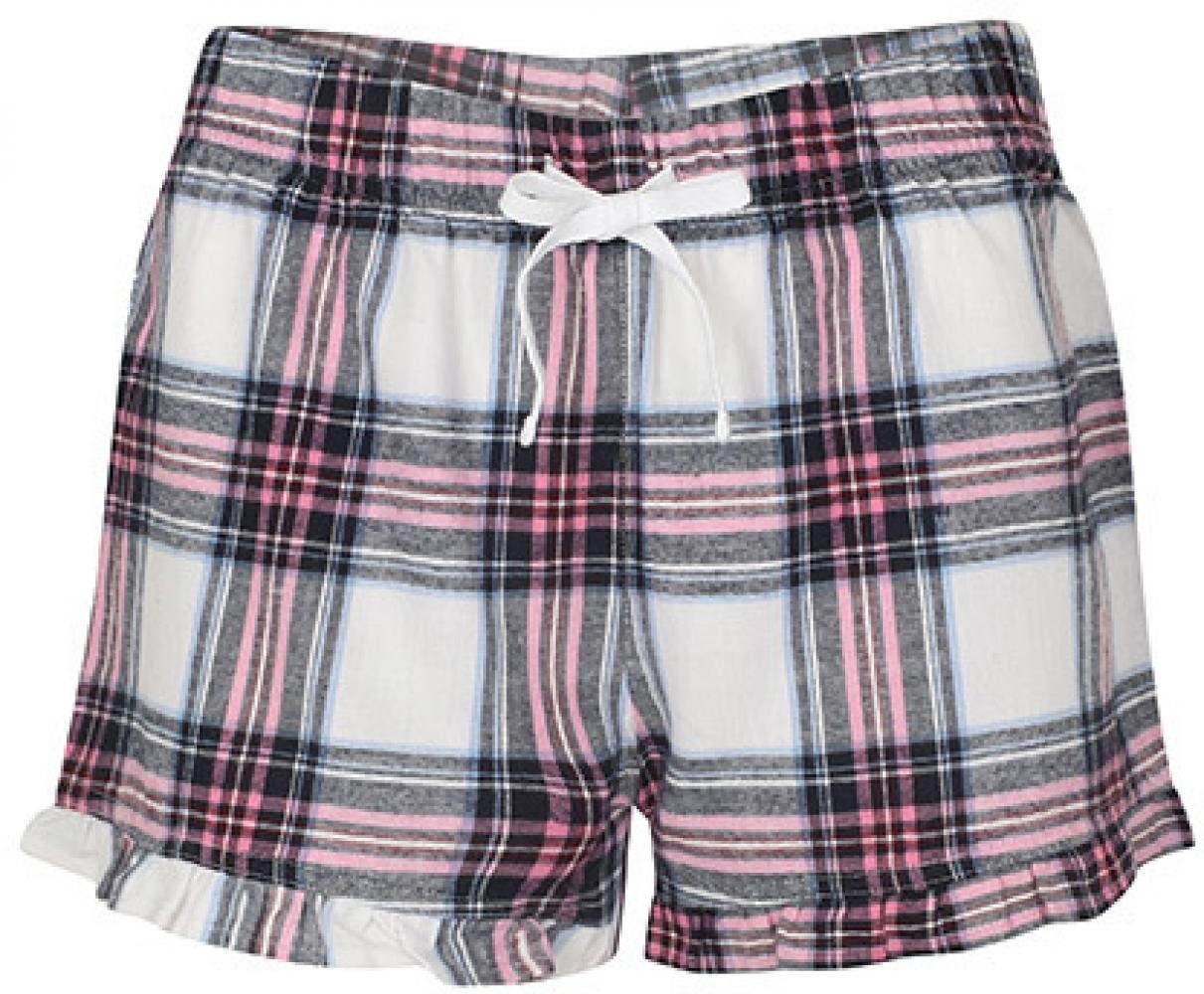 SF Women Trainingshose Damen Tartan Frill Shorts