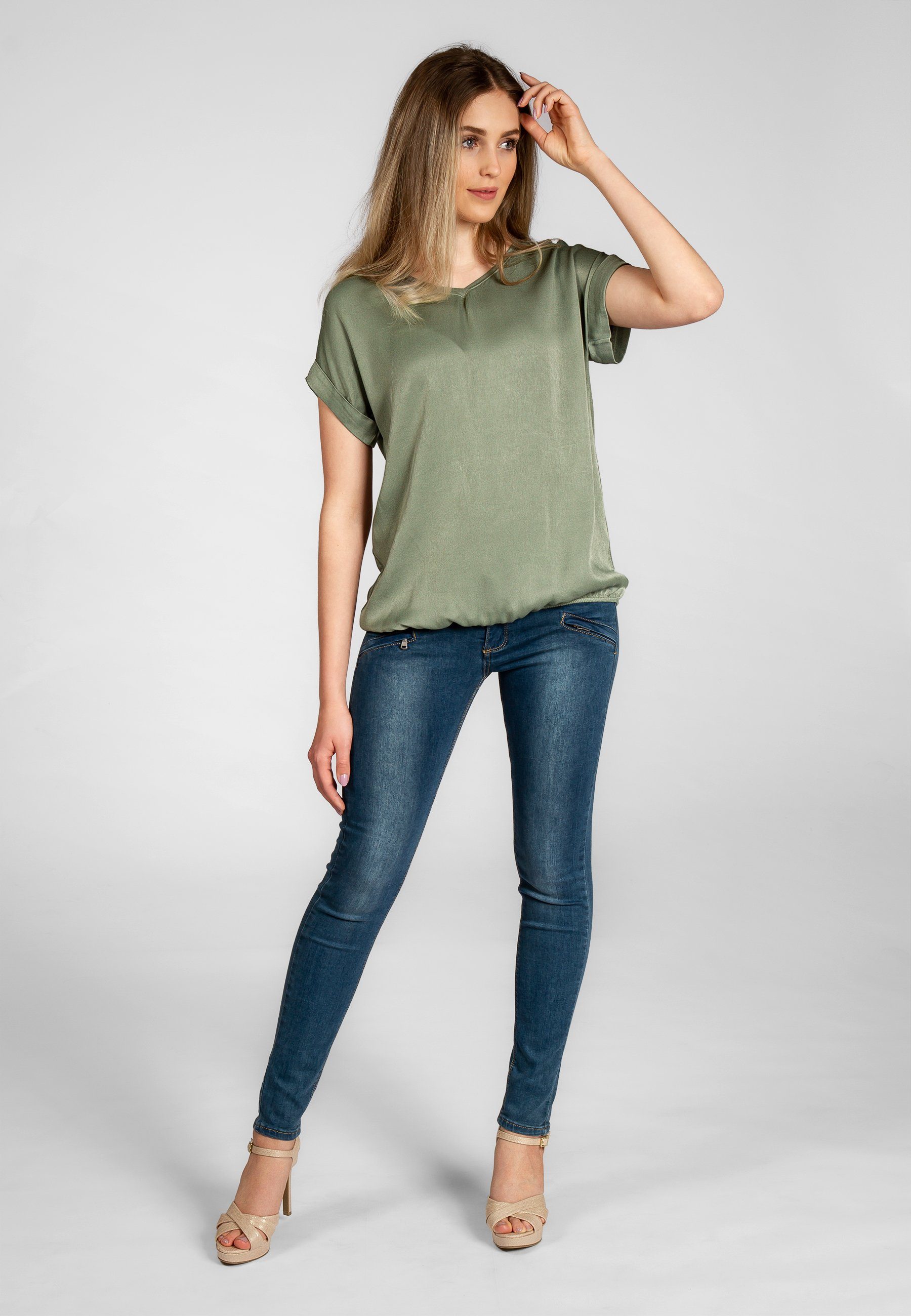 Caspar Shirtbluse BLU026 leichte elegante Damen günstig online kaufen
