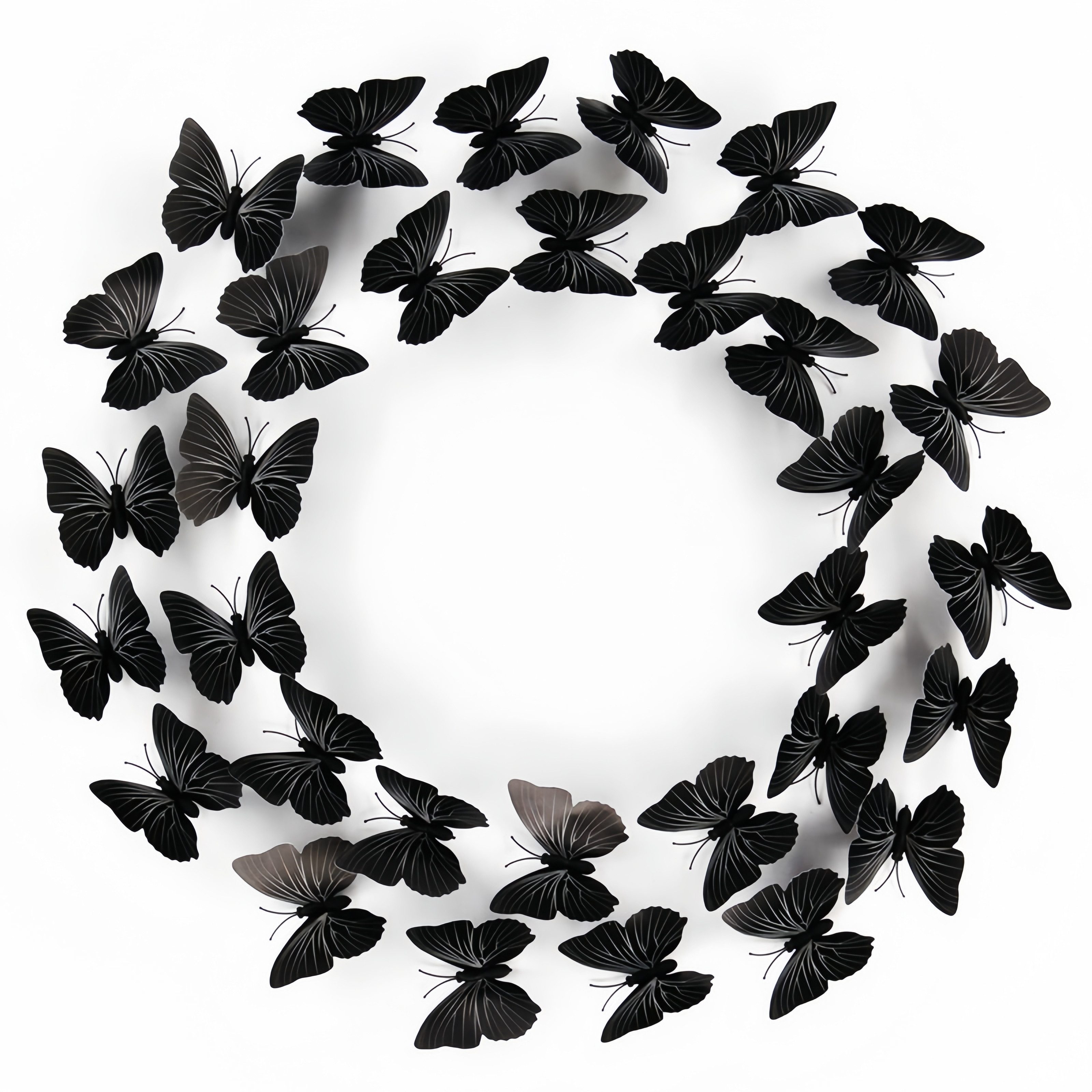 FOUORTUNATE-BEE 3D-Wandtattoo 3D Schmetterling Wandsticker 36er Set für Wanddeko (36 St), 3D Wandtattoo Schmetterlinge für Wohnzimmer & Schlafzimmer