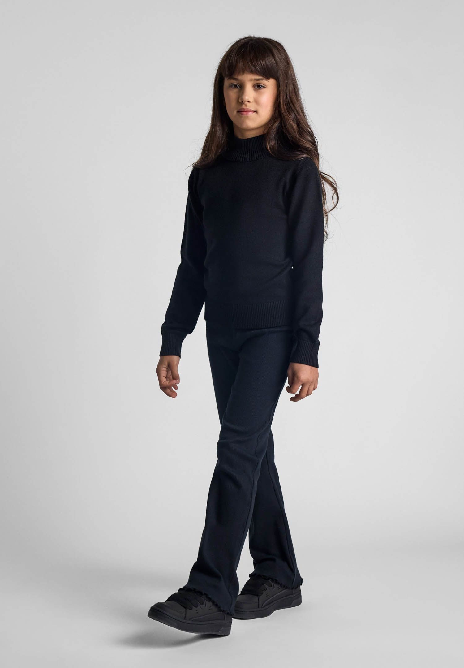 MINOTI Strickpullover Rollkragenpullover aus weichem Strickstoff mit Viskose (2y-14y)