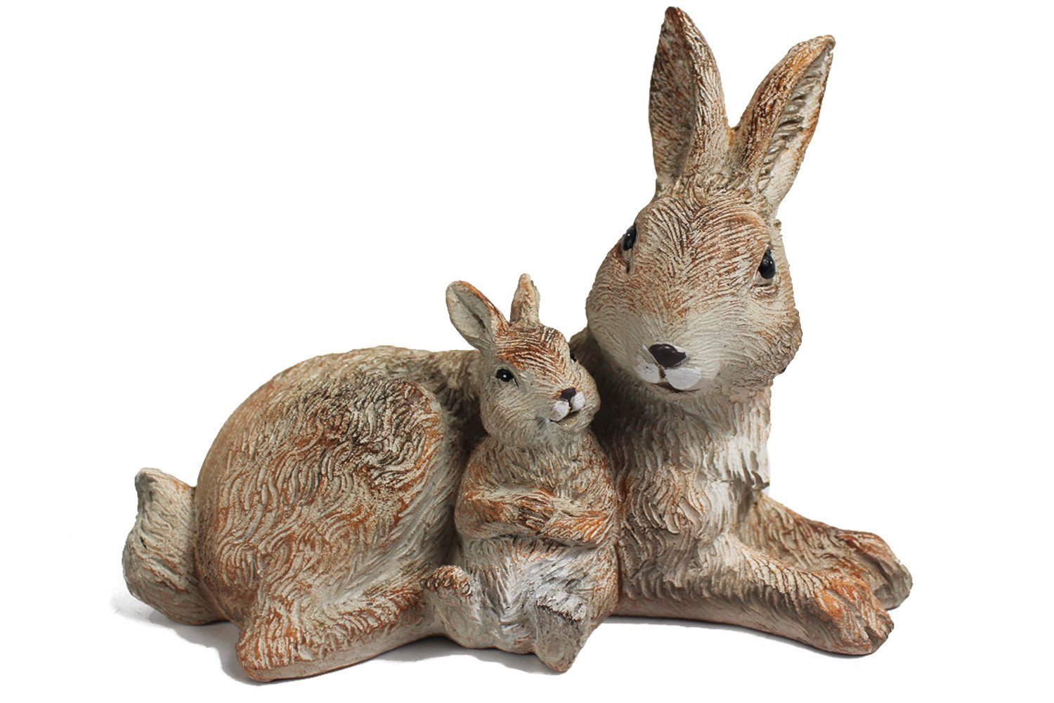 21x cm Tierfigur Sehr Familie 15 Kaninchen Arnusa detailliert TF203 Hase, Gartenfigur verarbeitet Gartendekoration