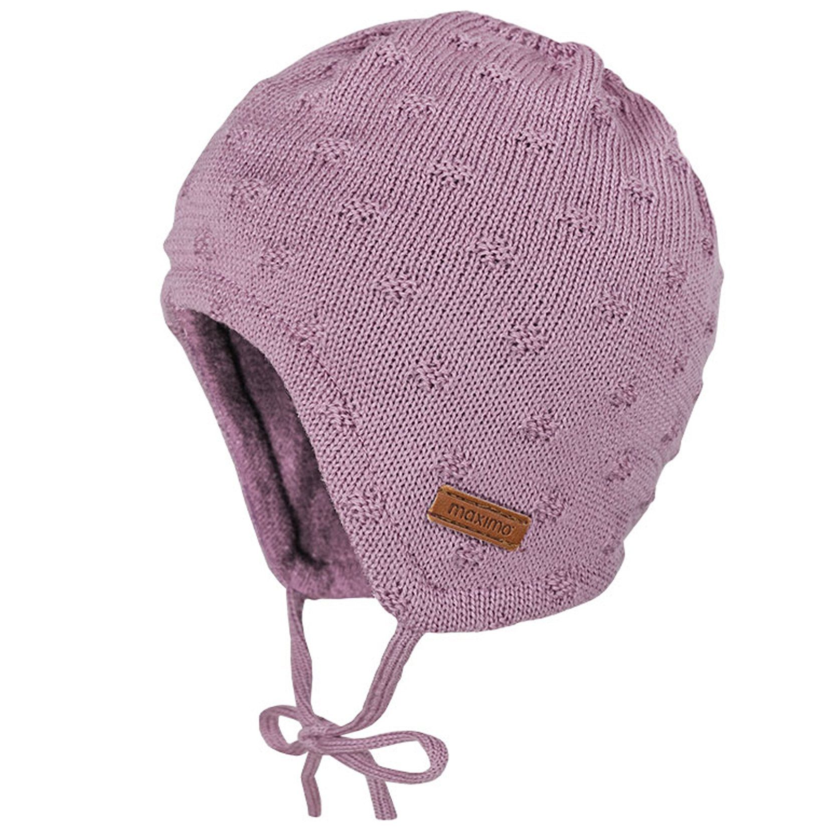 MAXIMO Erstlingsmütze BABY GIRL-Mütze aus Merinowolle und Baumwolle