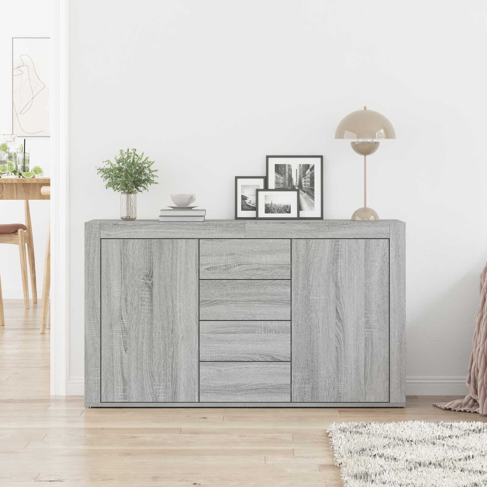 Nettlife Sideboard Weiß Holz 120 x günstig online kaufen