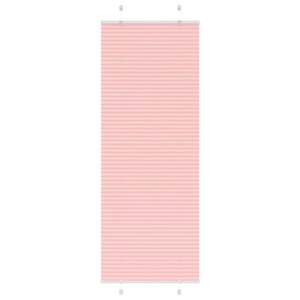 vidaXL Jalousie Plissee Rosa 80x200 cm Stoffbreite 79,4 cm Polyester