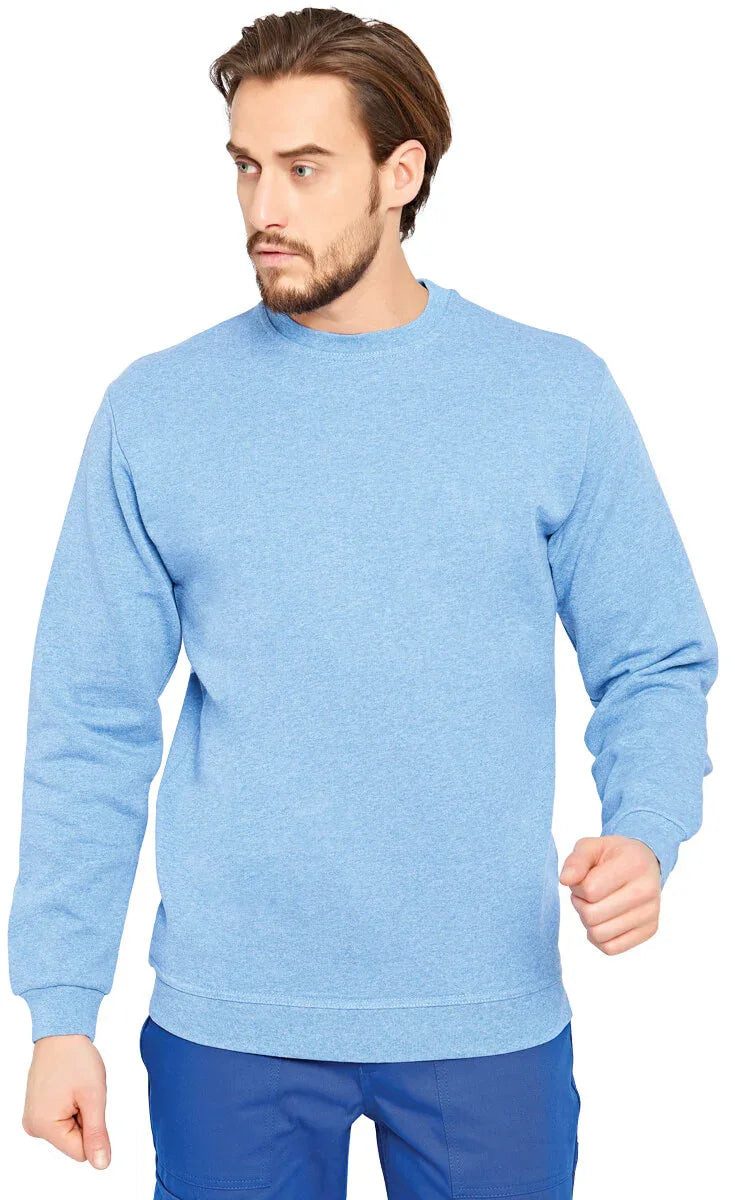 Sweatshirt Herren Sweatshirt Melange Blau / 01 M066-25