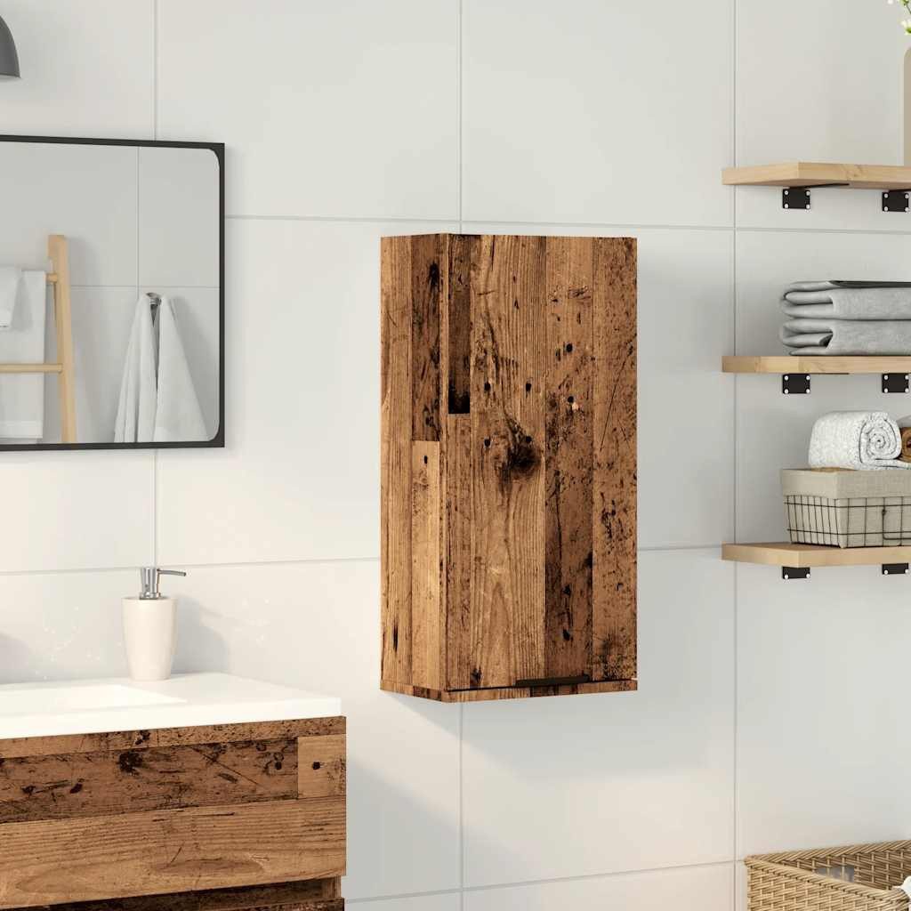 vidaXL Badezimmerspiegelschrank Wand-Badschrank Altholz-Optik 32x20x67 cm (1-St)