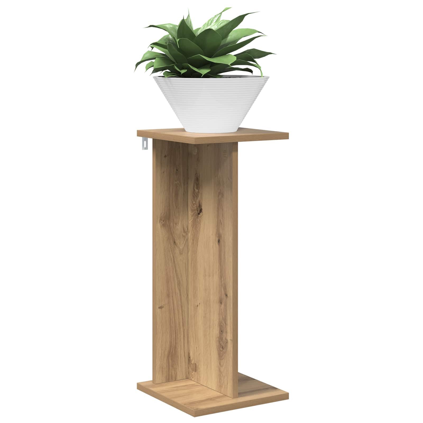 vidaXL Blumenständer Pflanzenständer Artisan-Eiche 25 x 25,5 x 60,5 cm Holzwerkstoff (1 St) – Bild 3 von 5