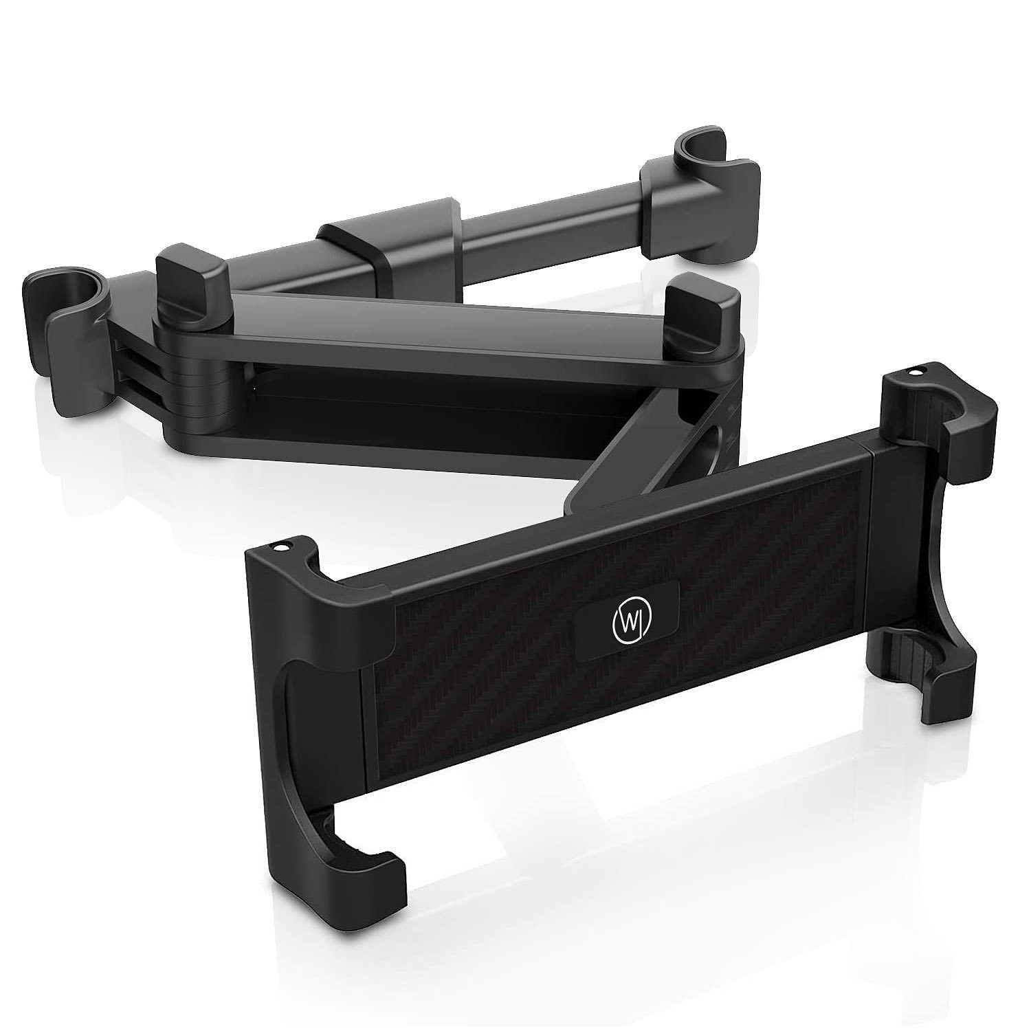 Wicked Chili Tablet-Halterung Ausziehbare KFZ-Kopfstützen Halterung für iPad, (bis 13 Zoll, 1er Set, 1-tlg., Universal Auto Tablet Halterung, vibrationsfrei, ausziebhar, stabil, r)