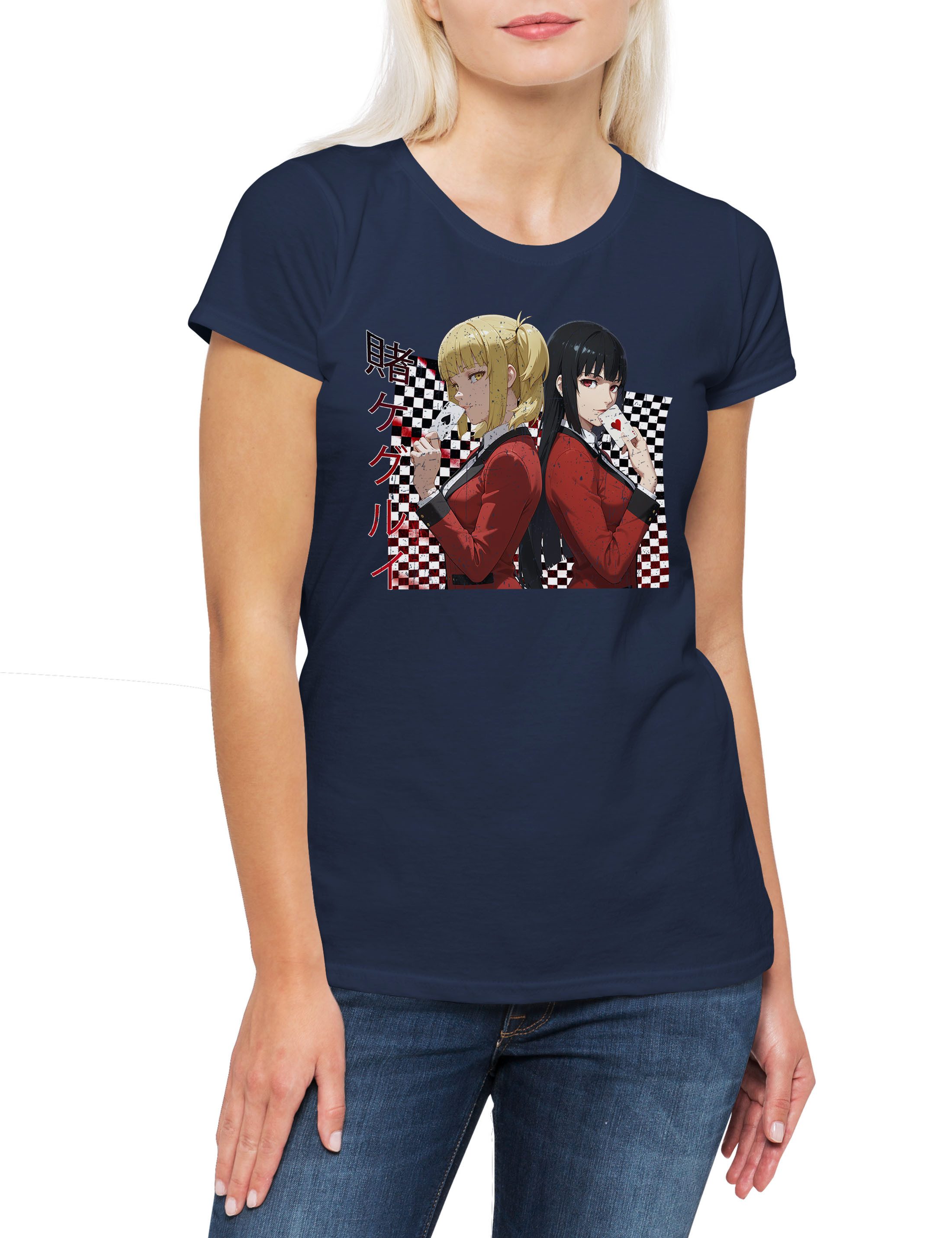 Print-Shirt Yukeko & MaryDamen T-Shirt Saotome Jabami Kakegurui Ryota Suzui