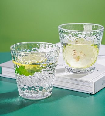 Cheffinger Karaffe 1,2 Liter Krug Karaffe 4 Gläser je 220ml Glas Trinkgläser 5 tlg GB05, (5-tlg)