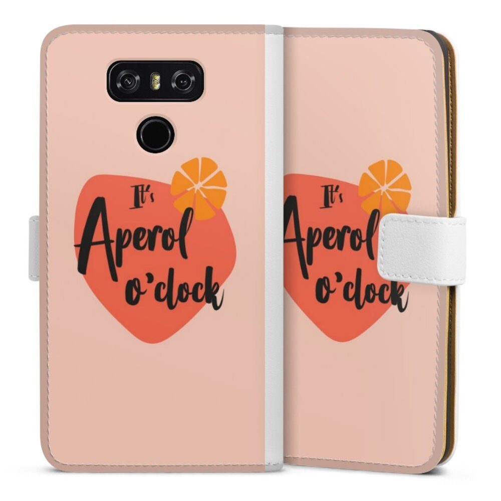 DeinDesign Handyhülle Aperol O Clock, LG G6 Hülle Handy Flip Case Wallet Cover Handytasche Leder