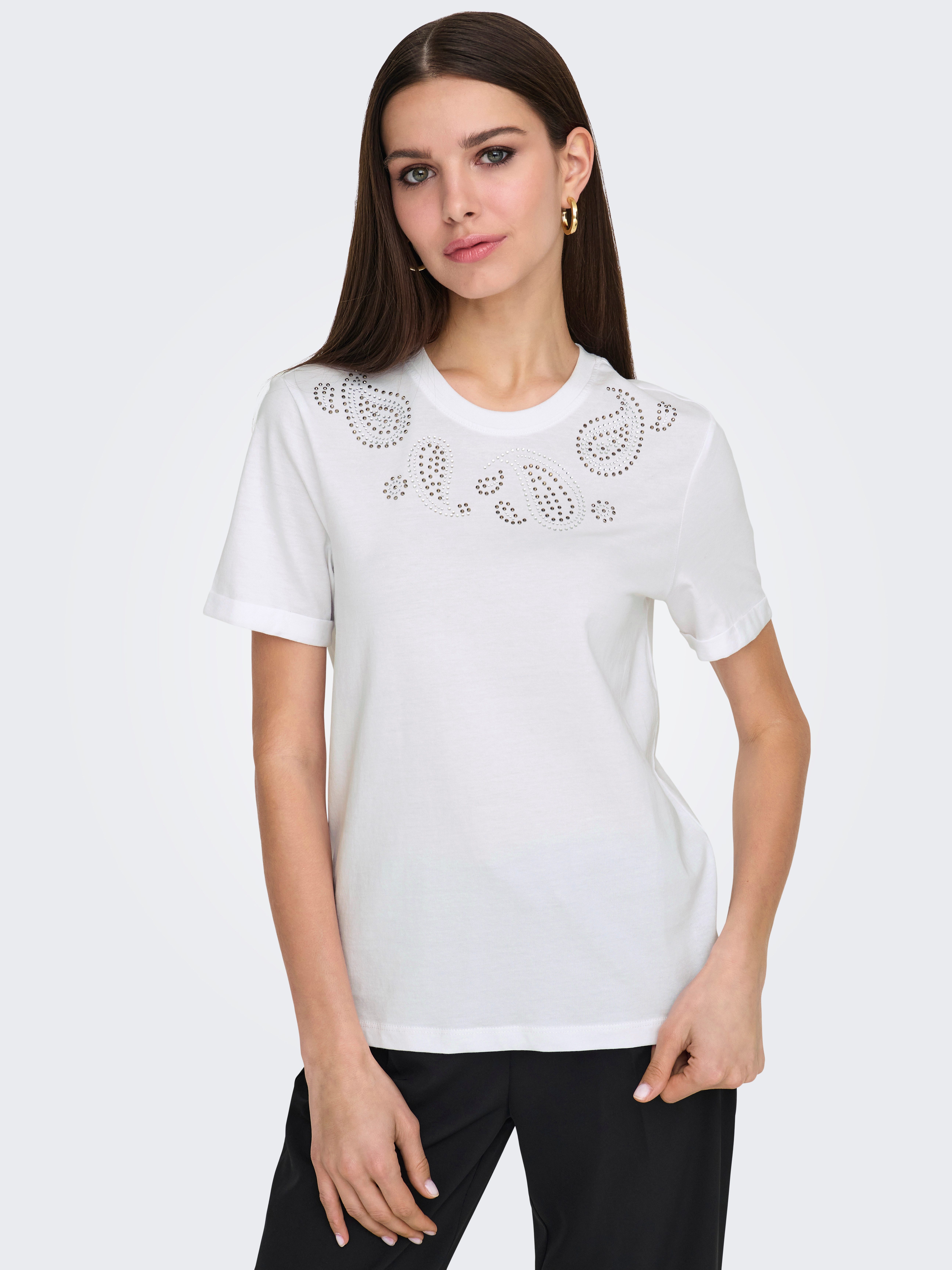 ONLY Kurzarmshirt ONLHOLLIS LIFE S/S O-NECK TOP BOX JRS günstig online kaufen
