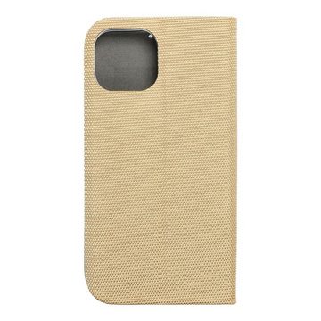 König Design Handyhülle Apple iPhone 13 Pro Max, Apple iPhone 13 Pro Max Tasche Handy Hülle Schutz-Cover Flip-Case mit Kartenfach Gold