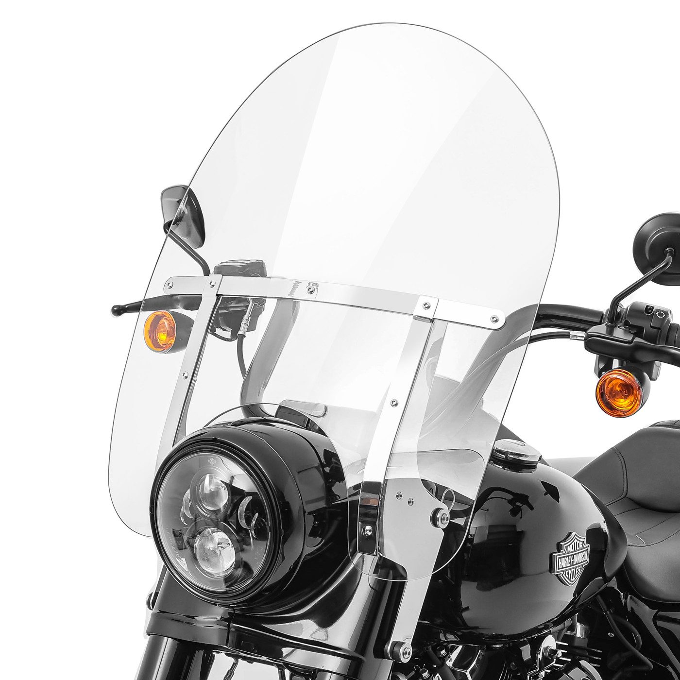 Craftride Motorradhelm-Visier Windschild Abnehmbar für Harley Davidson Road King / Classic/ Special