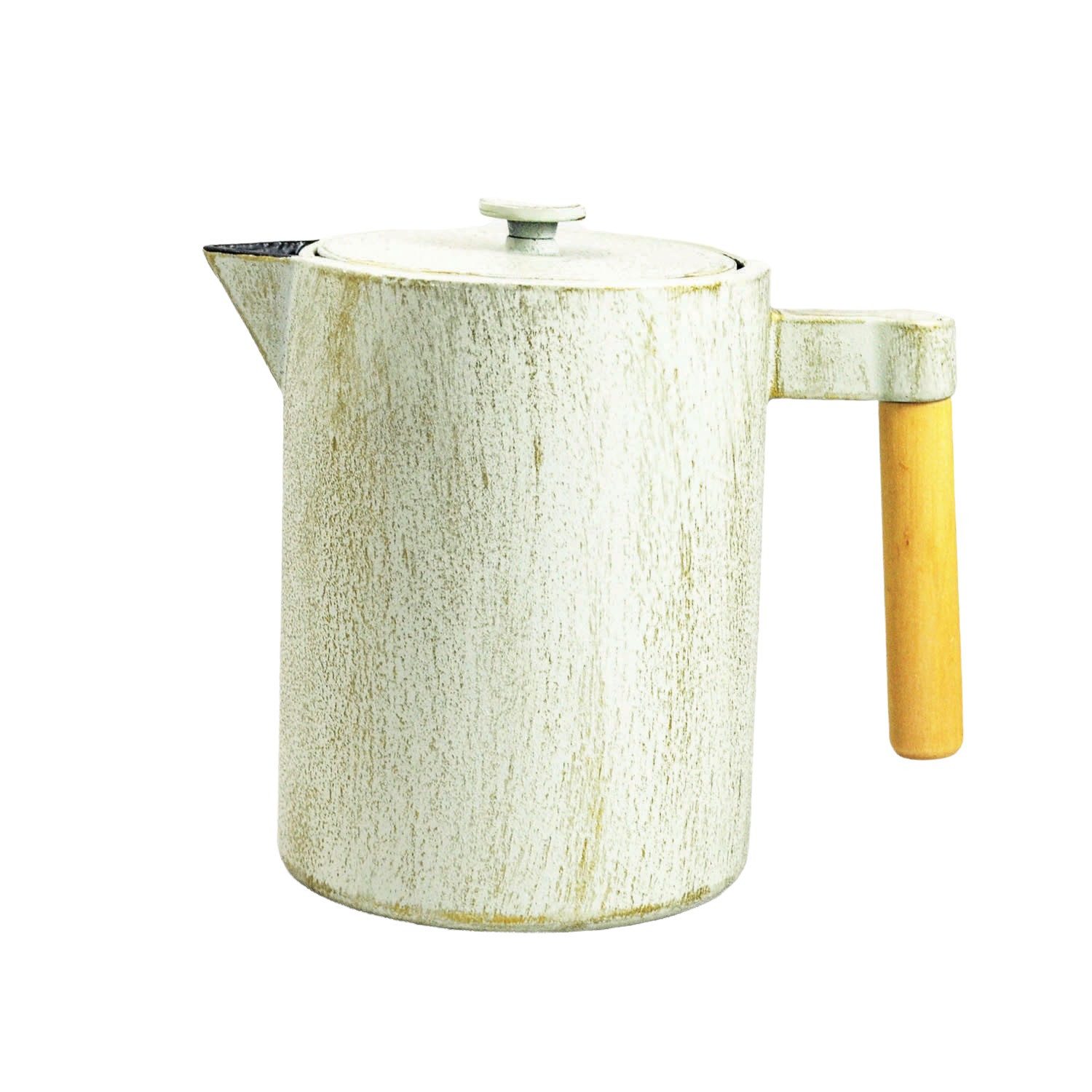 JA-UNENDLICH Teekanne Kohi, 1.2 l, aus Gusseisen handgefertigt im Sandgussverfahren, innen emailliert