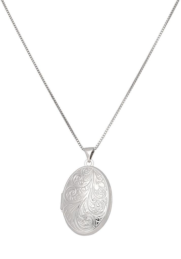 Firetti Kette mit Anhänger Schmuck Geschenk Silber 925 Halsschmuck Halskette Medaillon