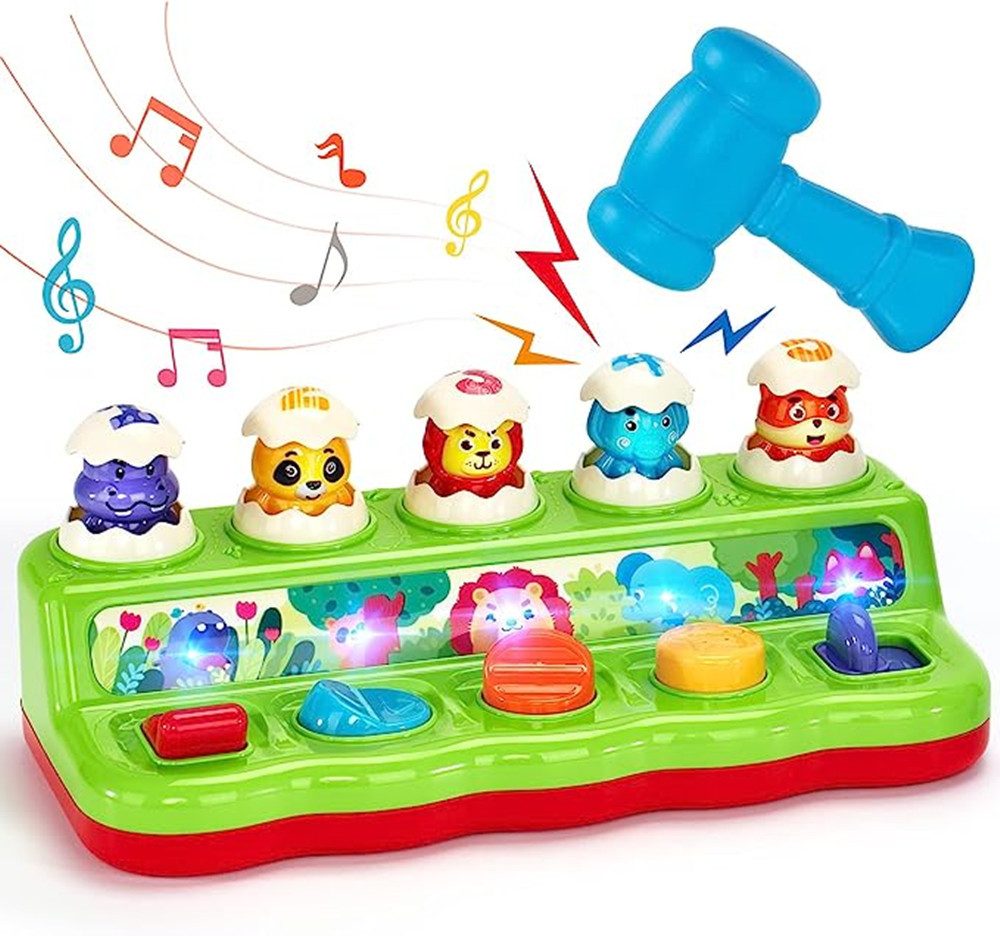 XDeer Lernspielzeug Baby Spielzeug ab 12 Monate mit Musik & Licht - Kleinkinder Spielzeug, Frühe Entwicklung Ursache und Wirkung Spielzeug Babys Geschenk