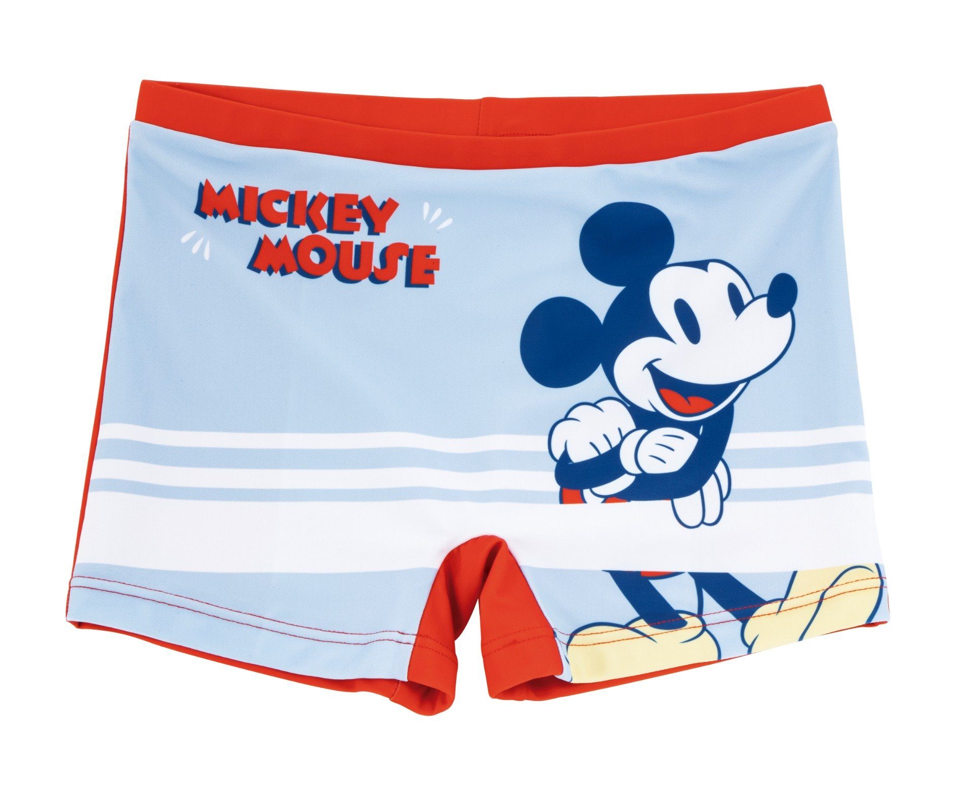 Disney Mickey Mouse Badepants Mickey Maus Jungen Kinder Badehose Gr. 104 bis 128 Rot
