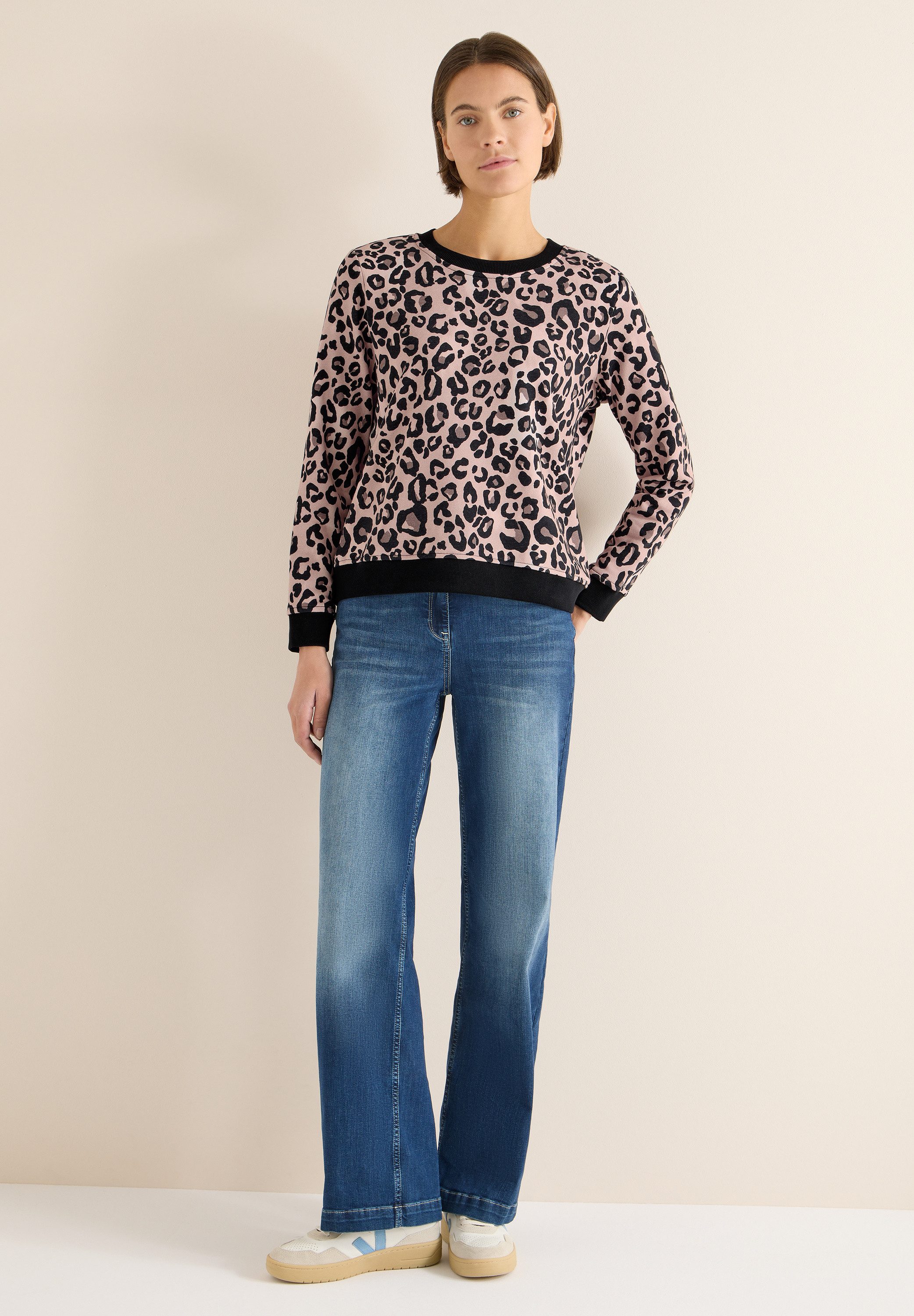 CECIL Sweatshirt im Leo Design
