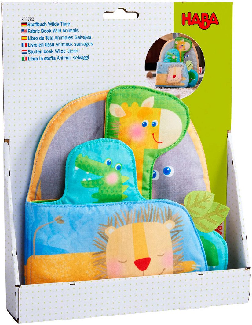 Haba Greifspielzeug Stoffbuch Wilde Tiere günstig online kaufen