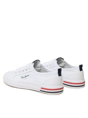 Pepe Jeans Sneakers aus Stoff Brady Basic Boy PBS30549 White 800 Sneaker