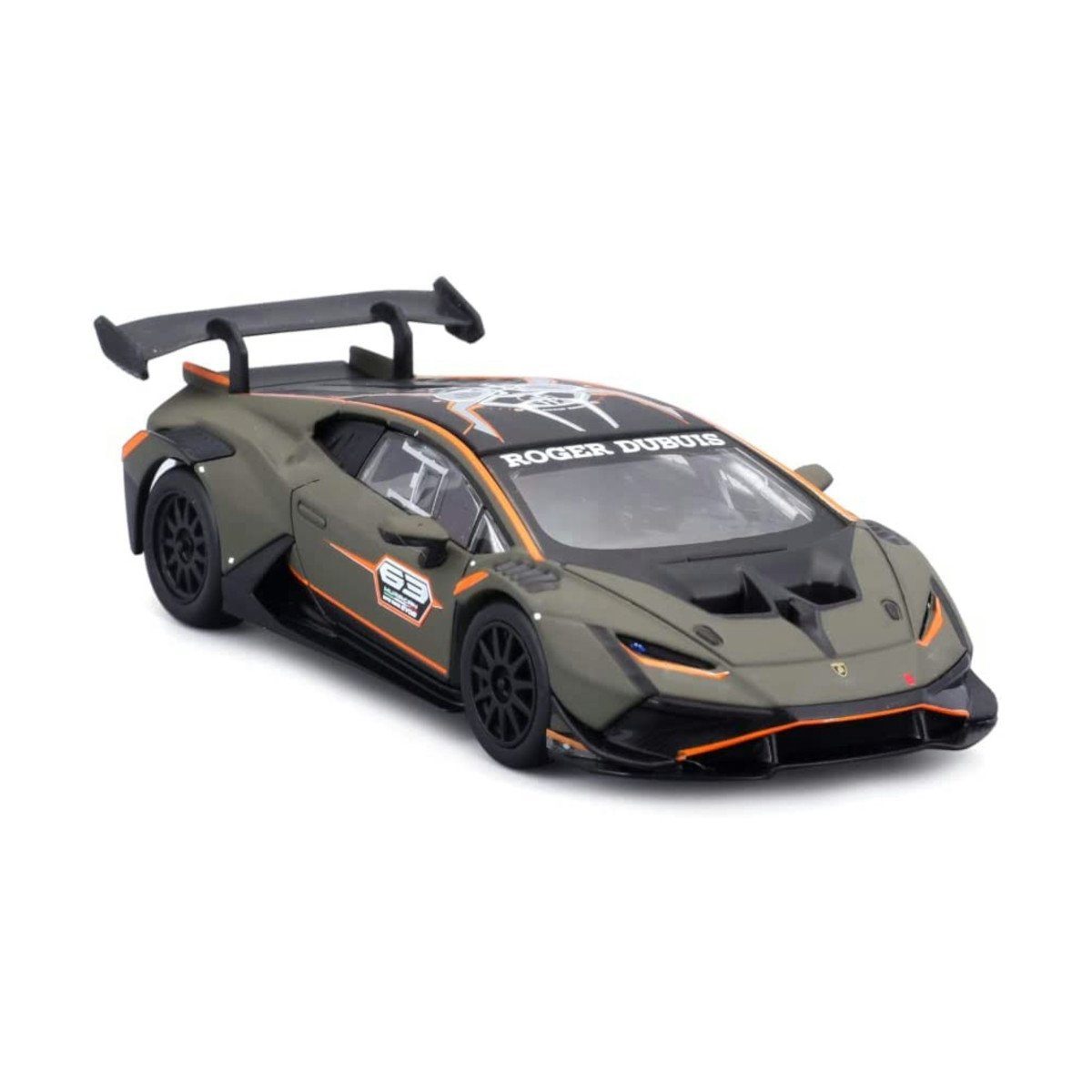 Bburago Modellauto Lamborghini Huracán Super Trofeo EVO2 (grün), Maßstab 1:43, detailliertes Modell