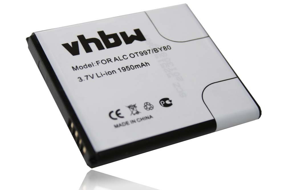 vhbw TCL S800 Smartphone-Akku S710, (3,7 kompatibel 1950 mAh Li-Ion V) J160, mit J170,