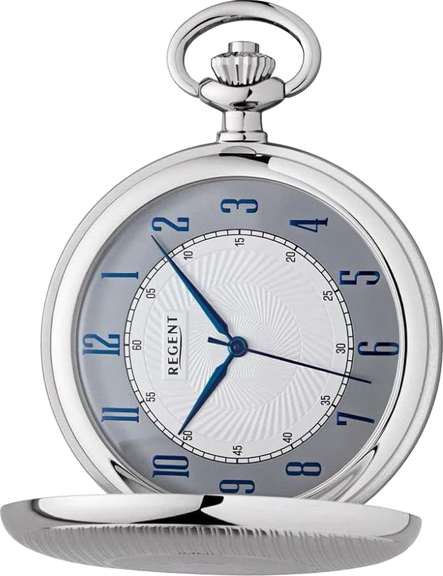 Regent Taschenuhr Regent Herren Taschenuhr Analog Gehäuse, (Analoguhr, Analoguhr), Herren Taschenuhr rund, extra groß (ca. 51mm), Metall, Elegant