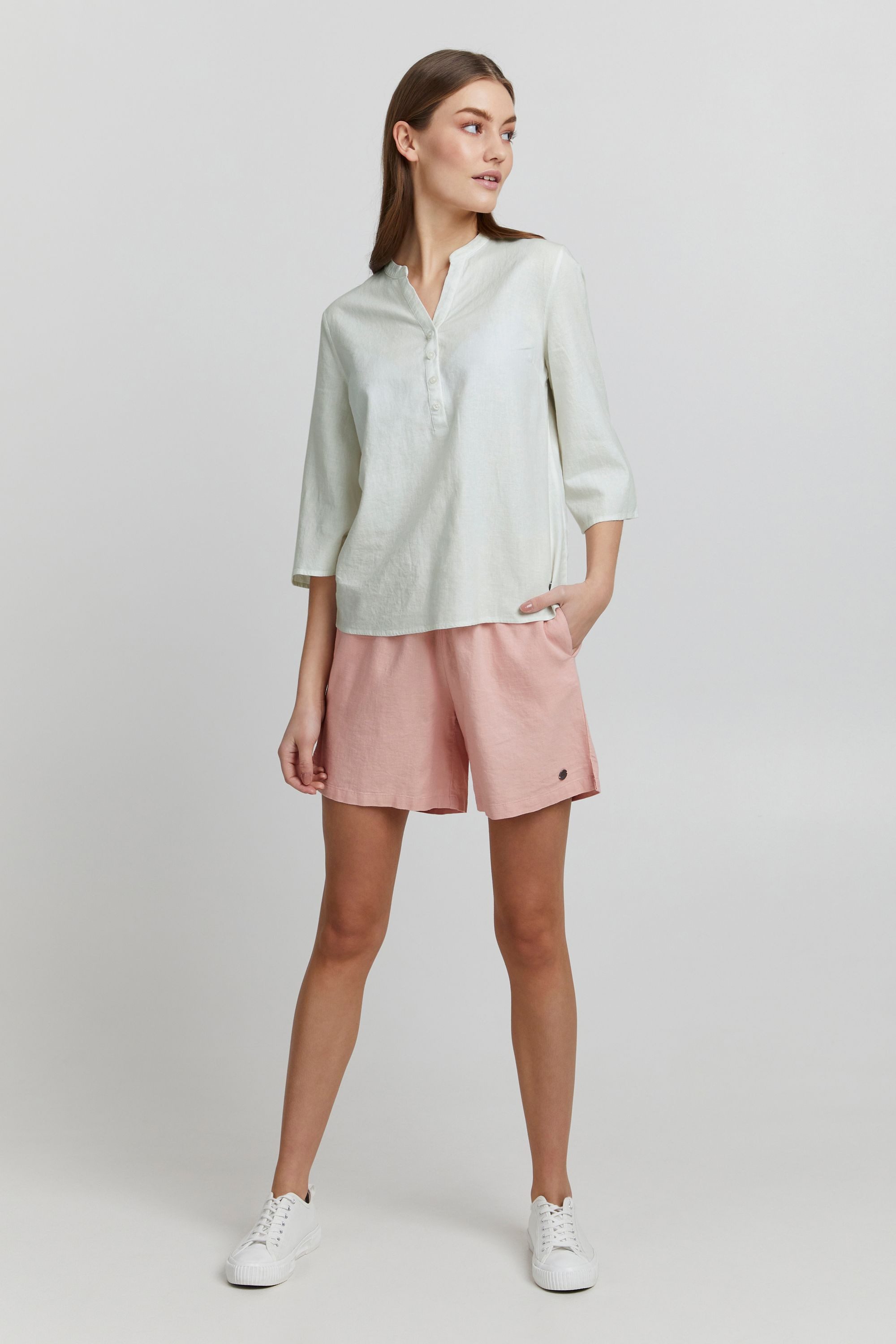 OXMO Shirtbluse OXAnea Bluse aus Leinenmix günstig online kaufen