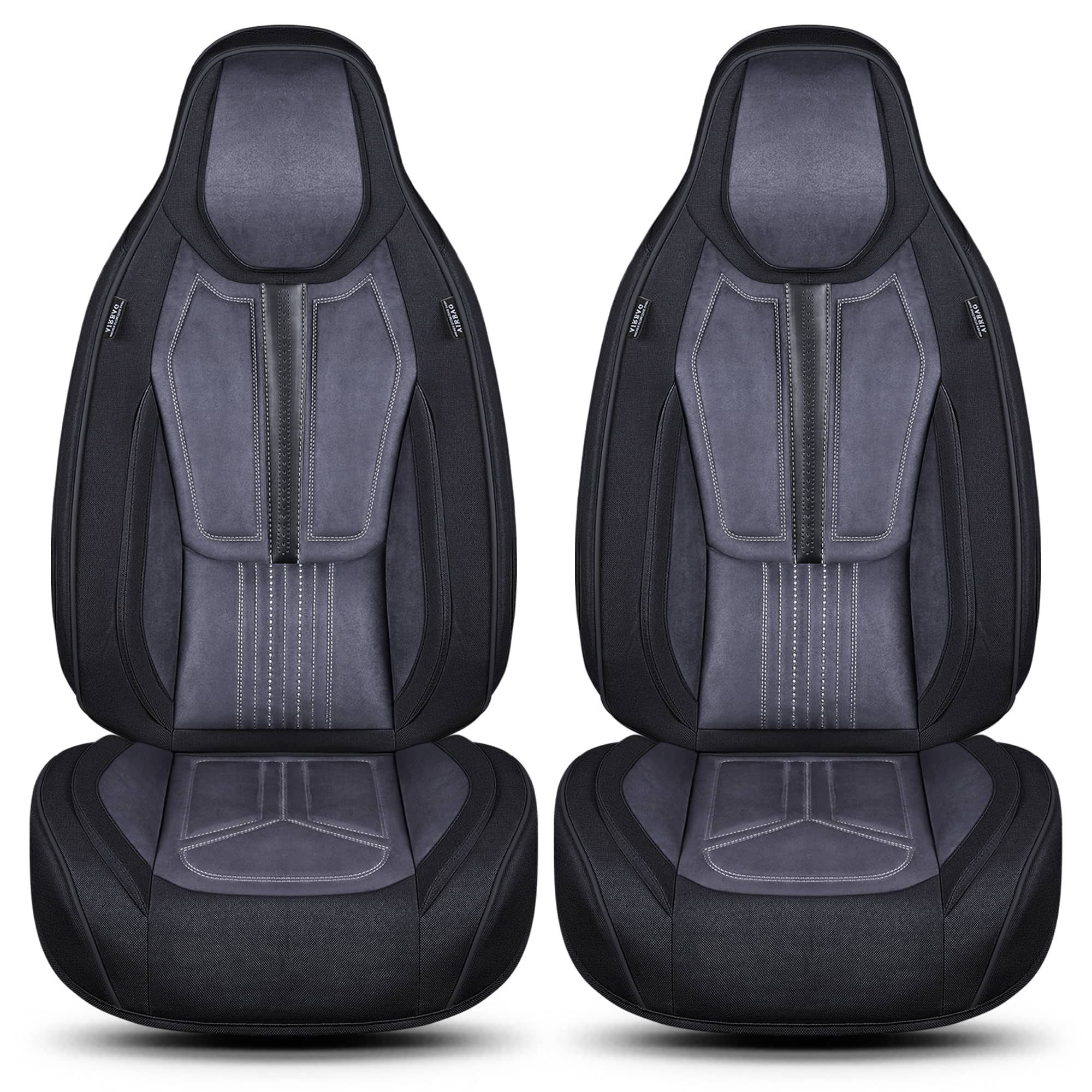 BREMER SITZBEZÜGE Autositzbezug für Ford Mustang 6 Bj 2009-13 DS6, Set, 2-tlg., Schonbezüge Sitzbezüge Fahrer und Beifahrer, in Schwarz/Grau