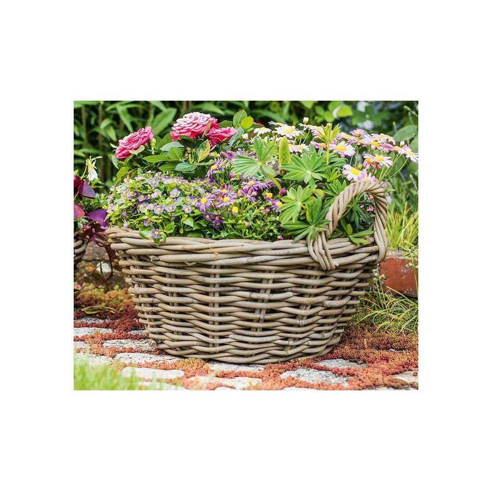 Hometrends24.de Übertopf »Pflanzkorb Rattan Korb Pflanzer Blumentopf