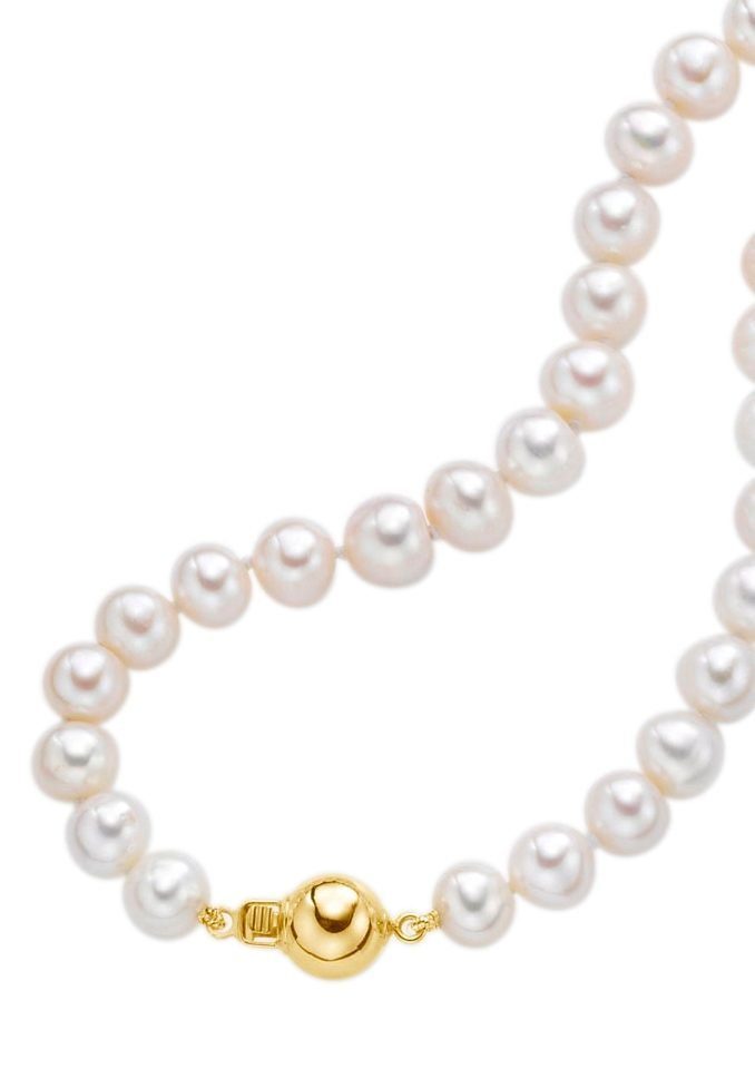 Perlenkette Schmuck Geschenk Gold 585 Halsschmuck Halskette Perle