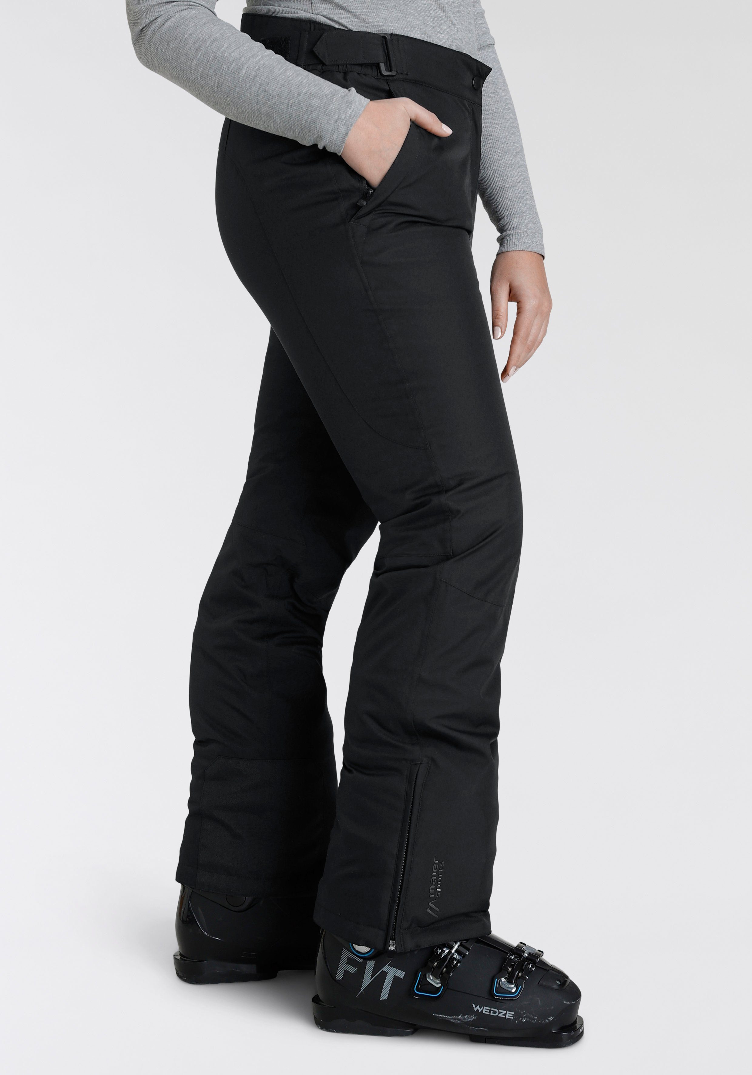 Maier Sports Skihose Winddicht, wattiert Hose Ski wasserdicht, atmungsaktiv Damen