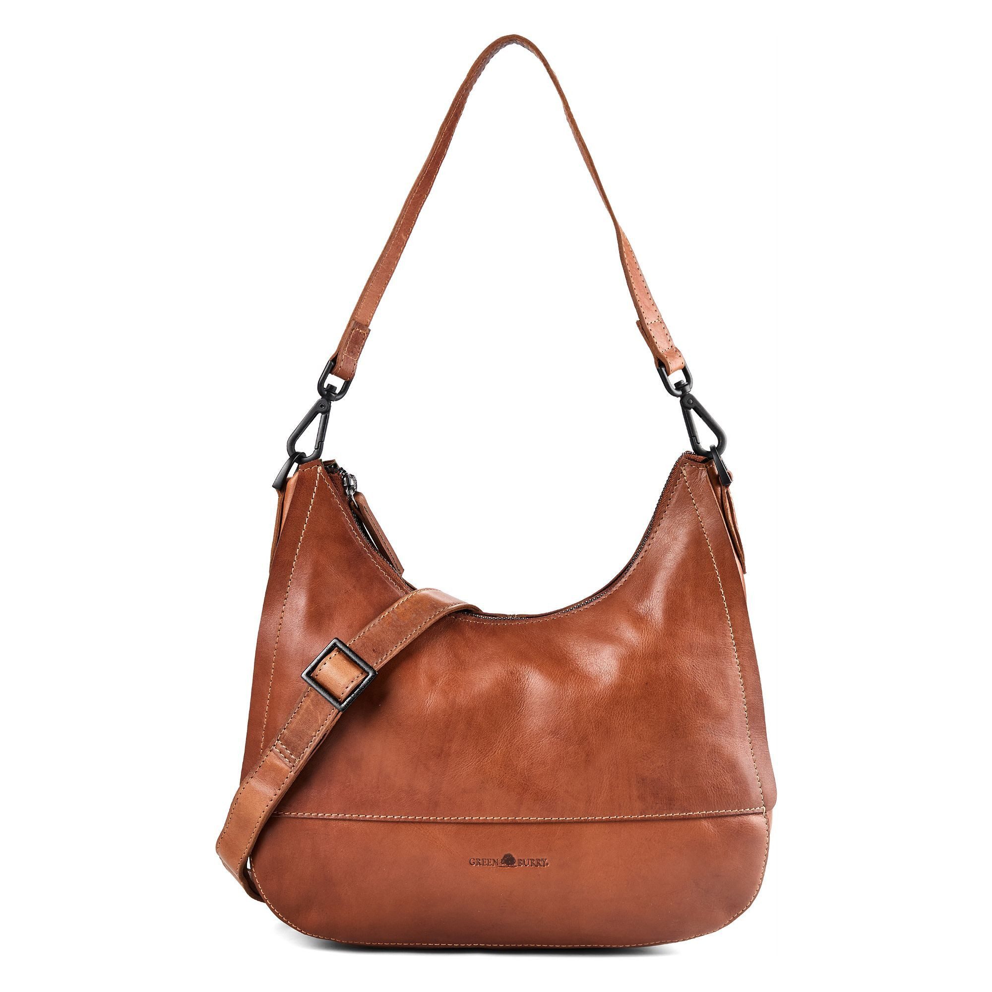 Greenburry Schultertasche Newport, Leder