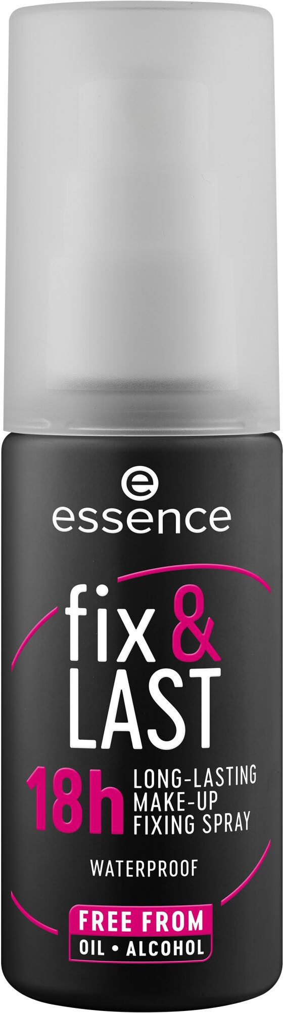 Essence Fixierspray fix & LAST 18h LONG-LASTING MAKE-UP FIXING SPRAY, 3-tlg., Hält das Make-up bis zu 18 Stunden mit gleichmäßiger Sprühverteilung.