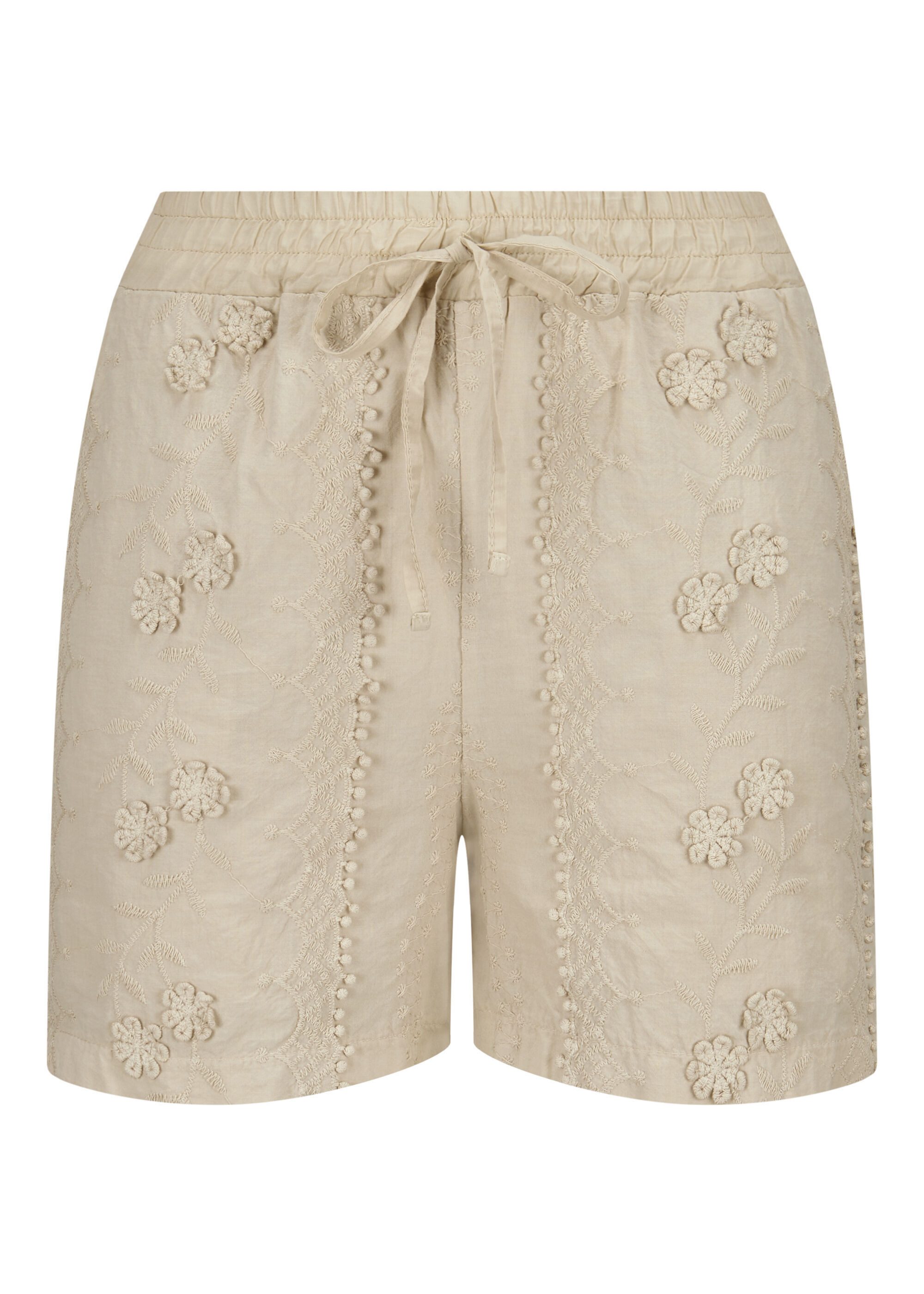 Nicowa Shorts ELIWIO mit besticktem Baumwoll-Musselin