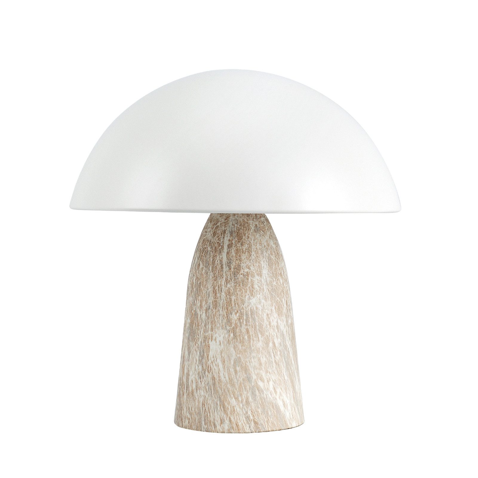 Tukrool Nachttischlampe 30 cm mattgraue Pilz-Tischlampe günstig online kaufen