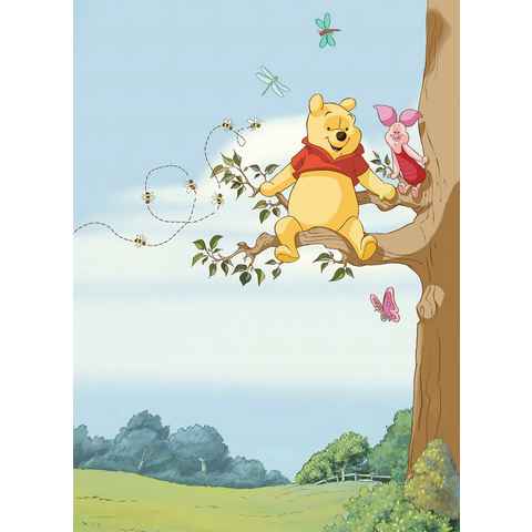 Komar Fototapete Winnie Pooh Tree, 184x254 cm (Breite x Höhe), inklusive Kleister