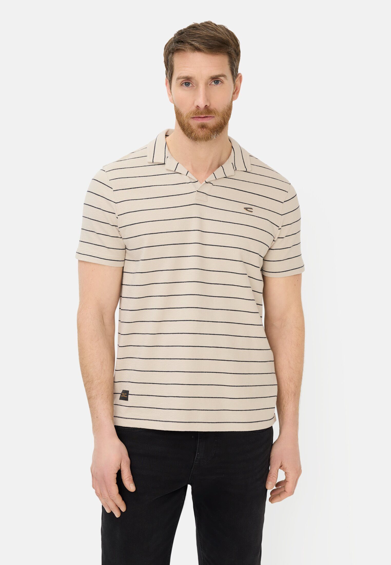 camel active Poloshirt mit kontrastierenden Details Kurzarm Shirts_Poloshirt