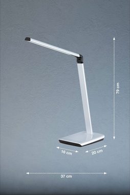 FISCHER & HONSEL LED Schreibtischlampe Bright, Dimmfunktion, LED fest integriert, warmweiß - kaltweiß