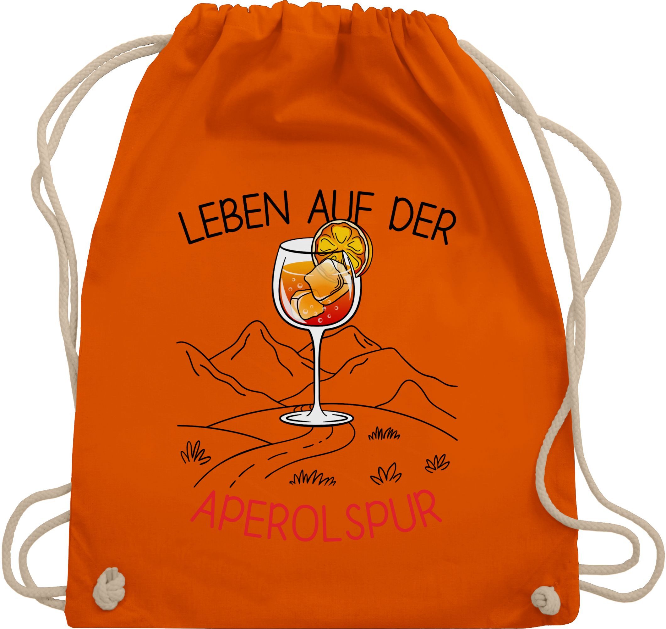 Shirtracer Turnbeutel Leben auf der Aperolspur, günstig online kaufen