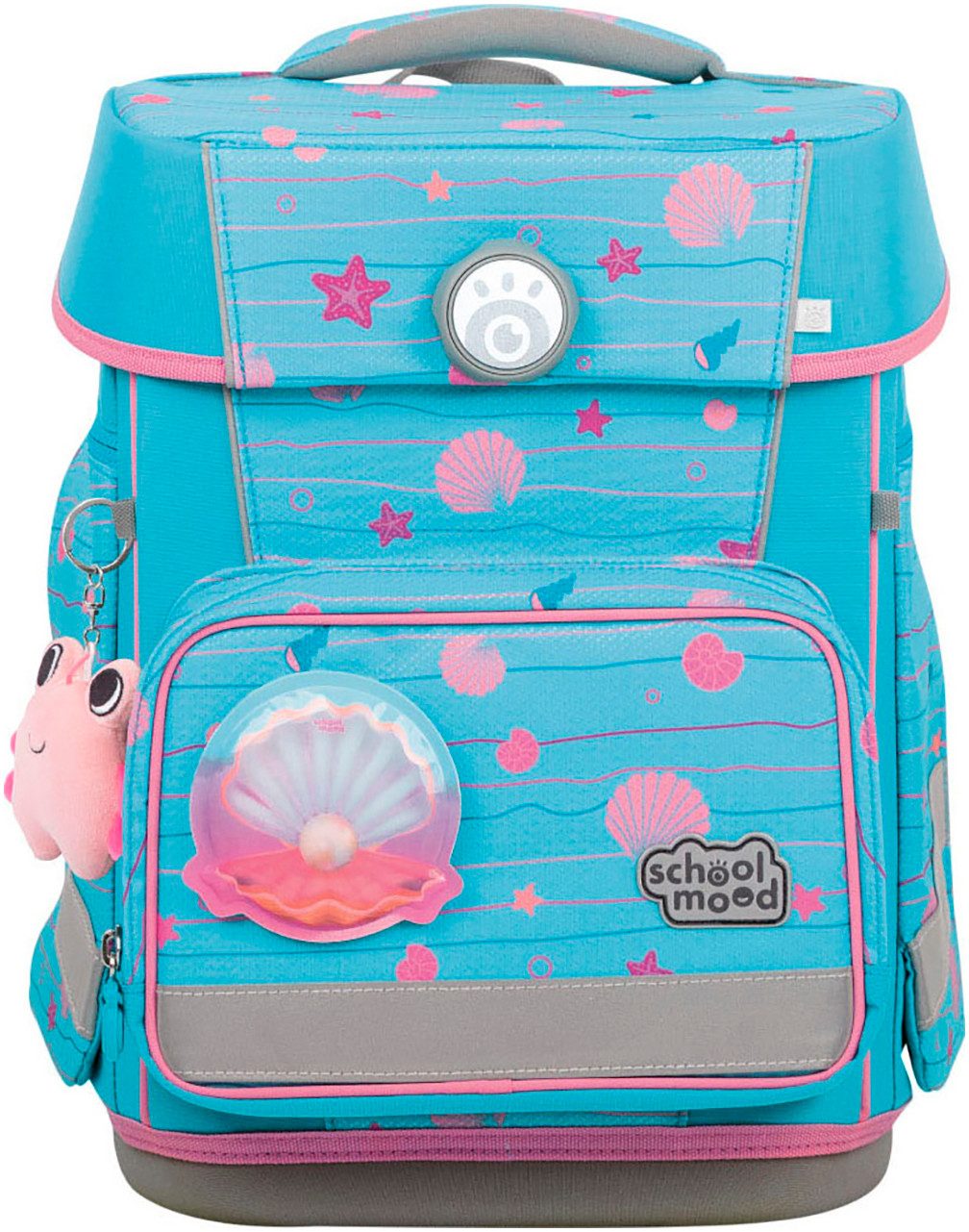 SCHOOL-MOOD® Schulranzen Champion Maxx Pro (Set, 7-tlg), mit LED-Patchy