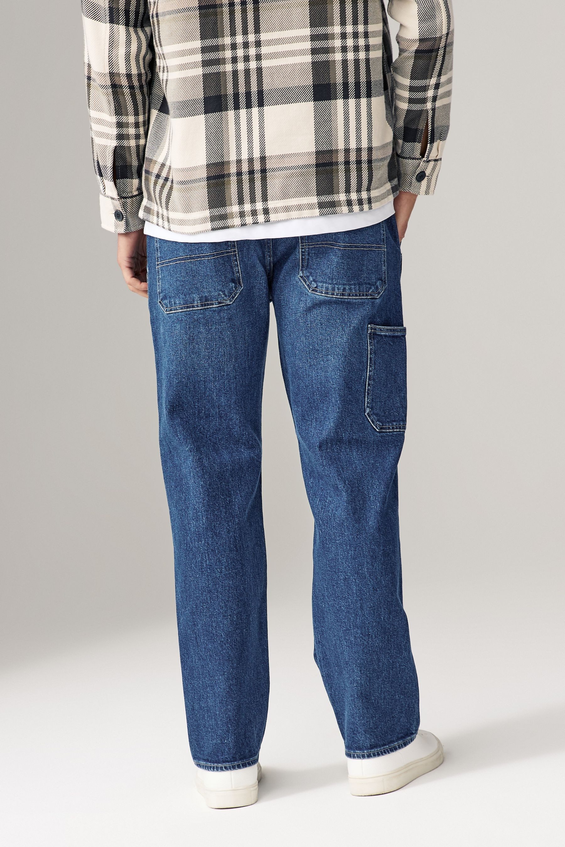 Next Cargojeans Denim-Jeans im Schreiner-Stil (1-tlg) günstig online kaufen